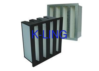 V ব্যাংক এয়ার ফিল্টার ধুলো ধারণ ক্ষমতা 18 Sq.M সঙ্গে EVA gasket সঙ্গে বড় ধুলো ধারণ ক্ষমতা