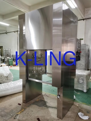 স্টেইনলেস স্টীল ক্লিনরুম এয়ার শাওয়ার টানেল মিনি ফ্লিটস HEPA ফিল্টার সহ
