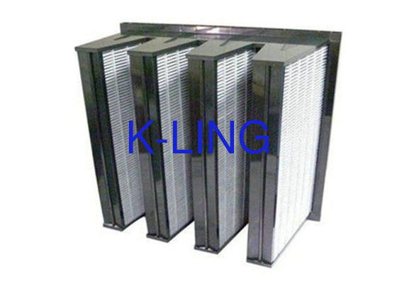 V ব্যাংক এয়ার ফিল্টার ধুলো ধারণ ক্ষমতা 18 Sq.M সঙ্গে EVA gasket সঙ্গে বড় ধুলো ধারণ ক্ষমতা