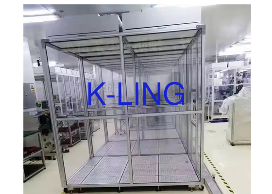 কাস্টমাইজড মডিউল ক্লিন রুম সফটওয়াল ক্লিন রুম এলইডি আলো এবং পিএলসি নিয়ন্ত্রণ সহ