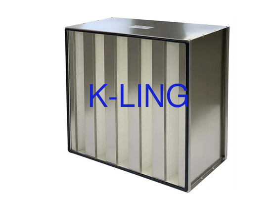 16.44 বর্গ মিটার হার বায়ু প্রবাহ চূড়ান্ত চাপ 400pa Minipleats পরিবেশ রক্ষার জন্য V সেল ফিল্টার