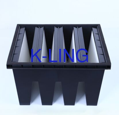 Lower Resistance V CELL Mini-Pleated HEPA Filter with ABS Frame for Industrial Air Management