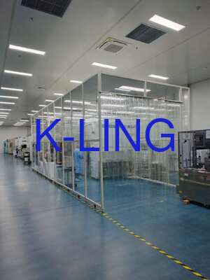 স্টেরিল পরিবেশে দ্রুত সমাবেশের জন্য 0.45m/s এয়ার স্পিড এবং SUS304 উপাদান সহ মডুলার ক্লিন রুম