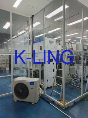 দ্রুত সমাবেশ এবং বিচ্ছিন্নকরণ সফটওয়াল ক্লিন রুম 99.99% @ 0.3um এবং পাউডার লেপা ইস্পাত মডুলার ক্লিন রুম সহ হেপা ফিল্টারেশন সহ