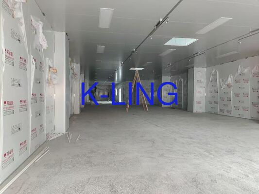 গ্লাস ম্যাগনেসিয়াম রক উল স্যান্ডউইচ প্যানেল ৫০মিমি সহ ওয়াল মাউন্টেড মডুলার ক্লিন রুম সেমিকন্ডাক্টর ক্লিনরুমের জন্য তৈরি