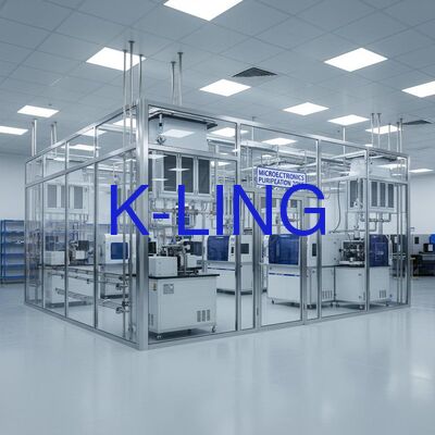 Modular Cleanroom with Compliant HVAC System 350 Lux Lighting and Relocatable Design for Manufacturing Plants