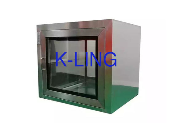 SS SUS304 স্ট্যাটিক ট্রান্সফার উইন্ডো ইউভি লাইট সহ বক্সের মাধ্যমে পাস