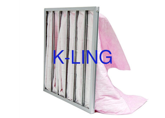 সিনথেটিক ফাইবার সহ F5-F9 মাঝারি দক্ষতার পকেট এয়ার ফিল্টার ব্যাগ