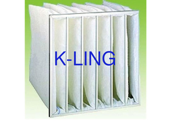 আর্দ্রতা পরিবেশের জন্য অ্যালুমিনিয়াম খাদ ফ্রেম সহ পকেট এয়ার ফিল্টার