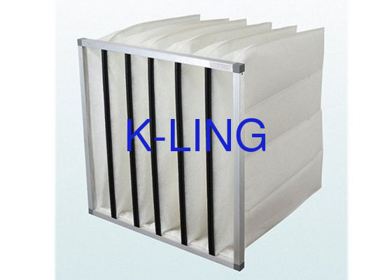 কার্যকারিতা অ্যালুমিনিয়াম খাদ ফ্রেম সহ সিন্থেটিক ফাইবার ব্যাগ ফিল্টার ব্যাগ এয়ার ফিল্টার