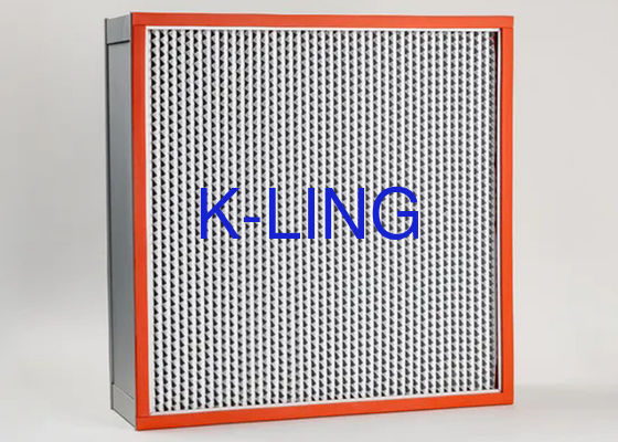 হেপা ফিল্টার 99.995% 0.3um হেপা এয়ার ফিল্টার AB আঠালো সিল এবং উচ্চ তাপমাত্রা প্রতিরোধের সঙ্গে