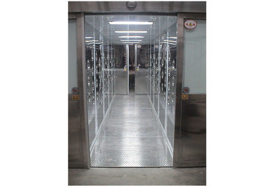 কমোডিটির জন্য পিএলসি নিয়ন্ত্রণ ব্যবস্থা সহ 1 - 6 ব্যক্তি এয়ার শাওয়ার ক্লিন রুম