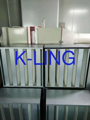 Mini-Pleated HEPA Air Filter with Uniform Airflow Distribution Chemical Inertness and High Dust-Holding Capacity for Cleanroom Terminal Filtration