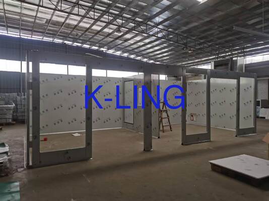 0.3UM এবং ISO5/6/7/8 বিশুদ্ধকরণ র্যাঙ্ক এ 99.99% HEPA ফিল্টার সহ মডুলার ক্লিনরুম ইন্টিগ্রেটেড LED আলো বৈশিষ্ট্যযুক্ত