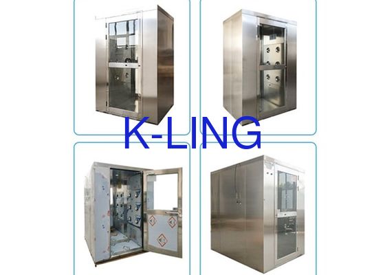 ইন্টারলক ডাবল সুইং ডোর SUS201 ক্লিনরুম এয়ার শাওয়ার