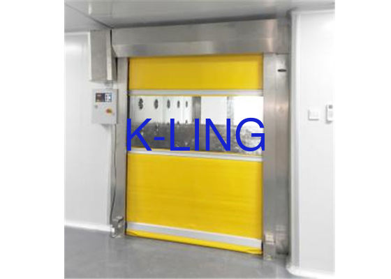 ব্যক্তি এবং উপাদানগুলির জন্য দ্রুত গতির স্ক্রলড দরজা এয়ার শাওয়ার টানেল