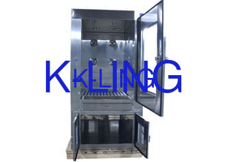 380V / 50HZ এর মাধ্যমে ফ্লোর স্ট্যান্ড এয়ার শাওয়ার পাস বক্স, থ্রি সাইড ব্লাইং