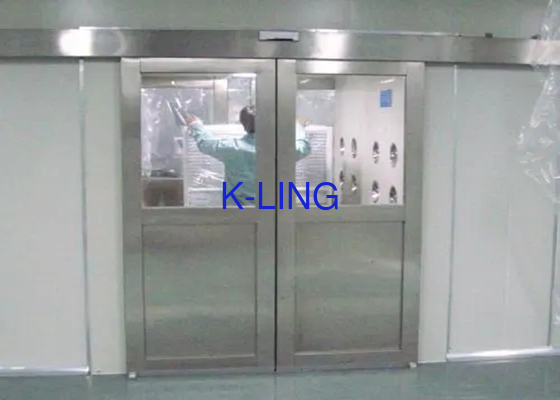 সেন্ট্রিফিউগাল ফ্যান সহ GMP ফ্যাক্টরি 380V SS এয়ার শাওয়ার রুম