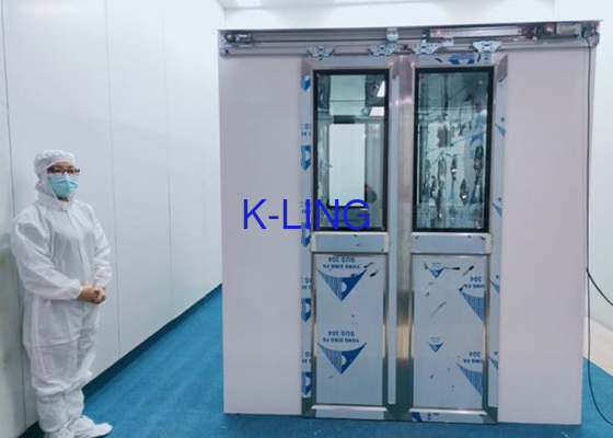 সেন্ট্রিফিউগাল ফ্যান সিই সার্টিফিকেশন সহ GMP 380V SS ক্লিন রুম এয়ার শাওয়ার সিস্টেম